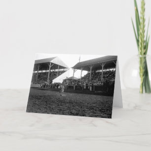 Roping-Tricks an einem Rodeo Karte