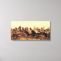 Roping Wild Horses von James Walker