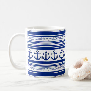 Ropings und Streifen Kaffeetasse