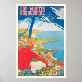 Roquebrune-Cap-Martin Cote d'Azur France PLM Poster