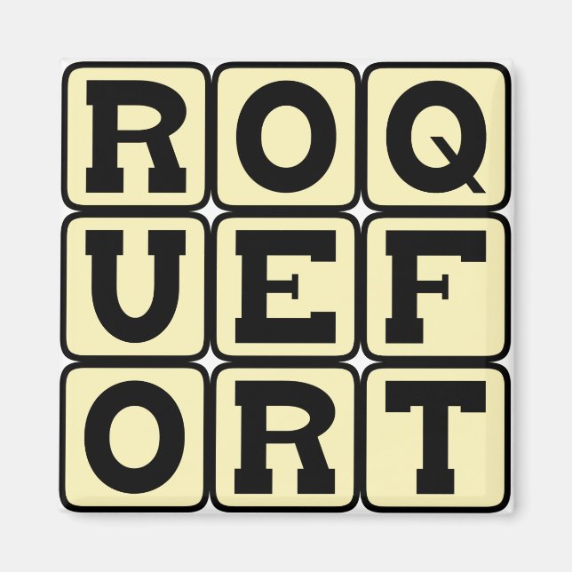 Roquefort, französischer Blaukäse Magnet (Vorne)