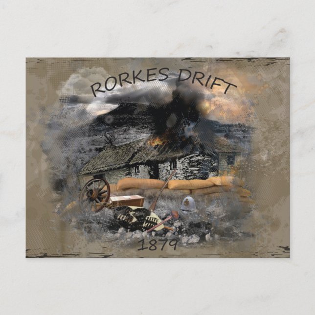Rorkes-Kampf 1879 Postkarte (Vorderseite)