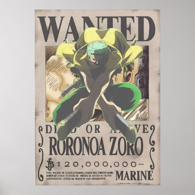 Roronoa Zoro Poster (Vorne)