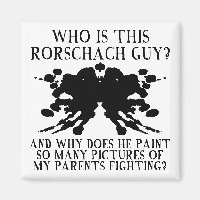 Rorschach Ink Blot Test Funny Kühlschrankmagnet Magnet (Vorne)