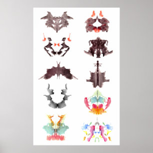 Rorschach Ink Blots Poster