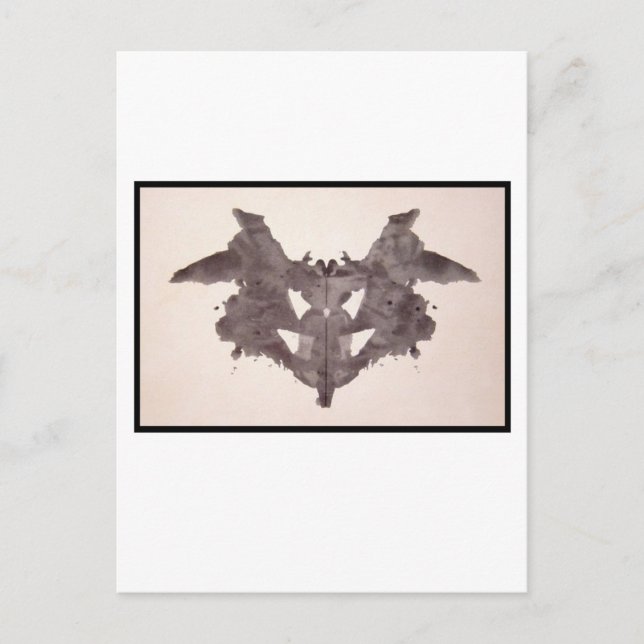 Rorschach Inkblot 1,0 Postkarte (Vorderseite)