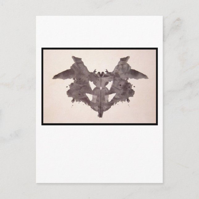Rorschach Inkblot 1,0 Postkarte (Vorderseite)