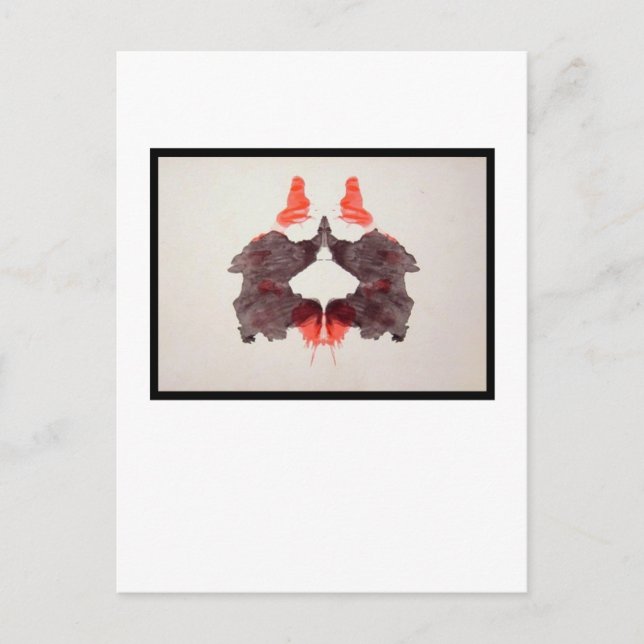 Rorschach Inkblot 2,0 Postkarte (Vorderseite)