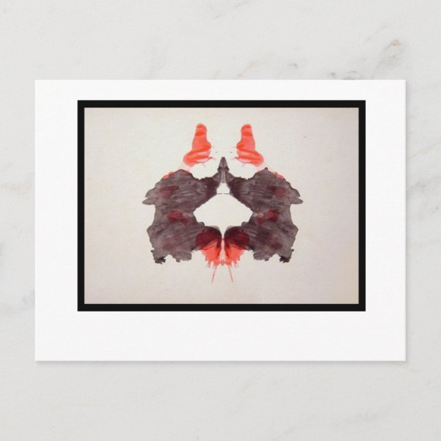 Rorschach Inkblot 2,0 Postkarte (Vorderseite)