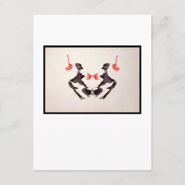 Rorschach Inkblot 3,0 Postkarte (Vorderseite)