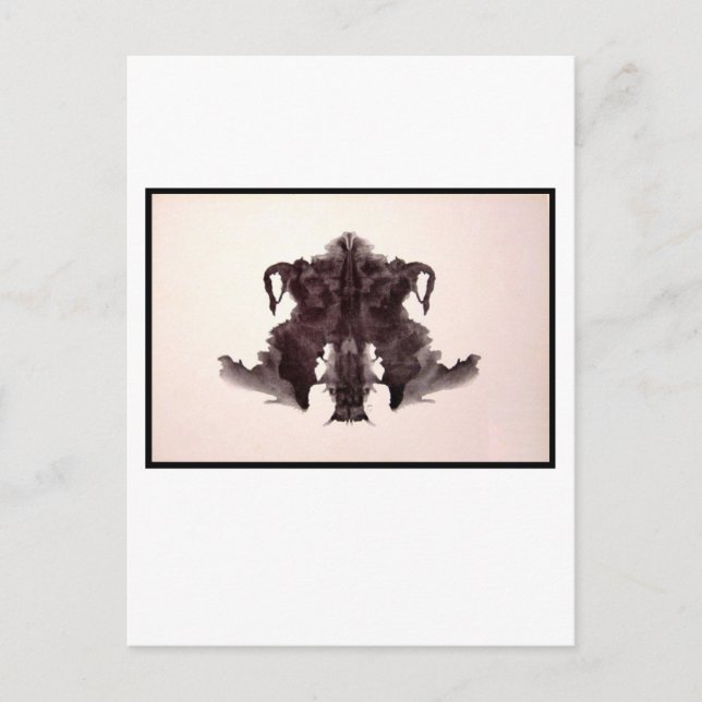 Rorschach Inkblot 4,0 Postkarte (Vorderseite)