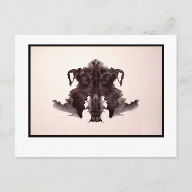 Rorschach Inkblot 4,0 Postkarte (Vorderseite)