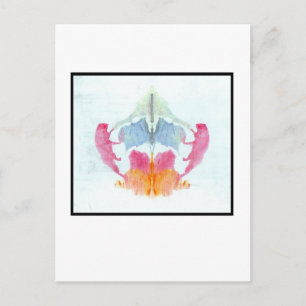Rorschach Inkblot 8,0 Postkarte