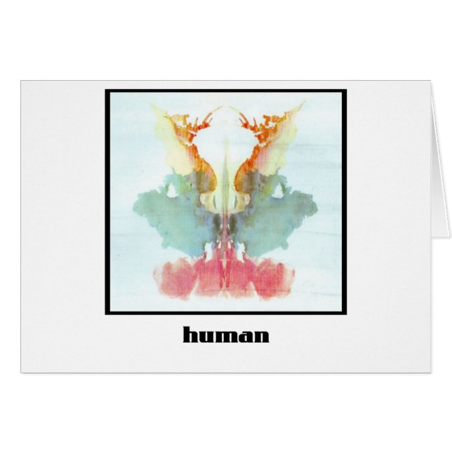 Rorschach Inkblot 9 (Vorderseite (Horizontal))