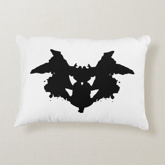 Rorschach Inkblot Dekokissen (Rückseite)