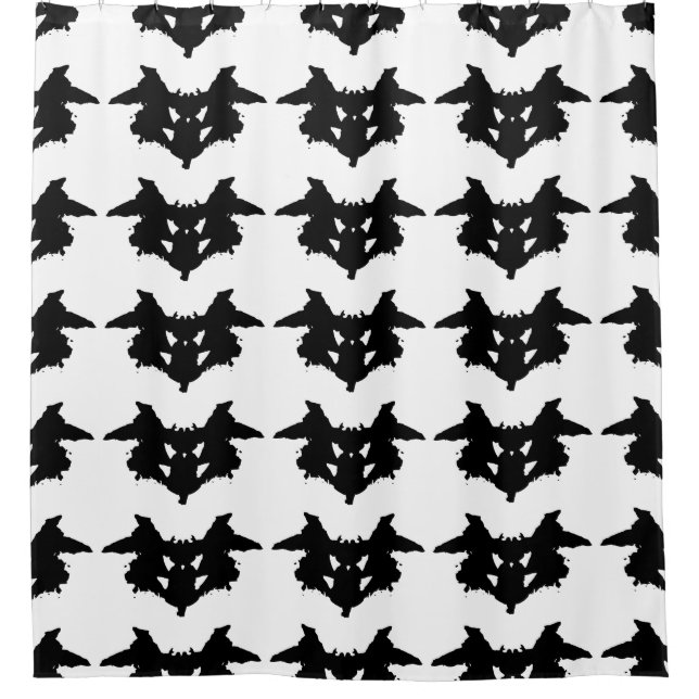 Rorschach Inkblot Duschvorhang (Vorderseite)