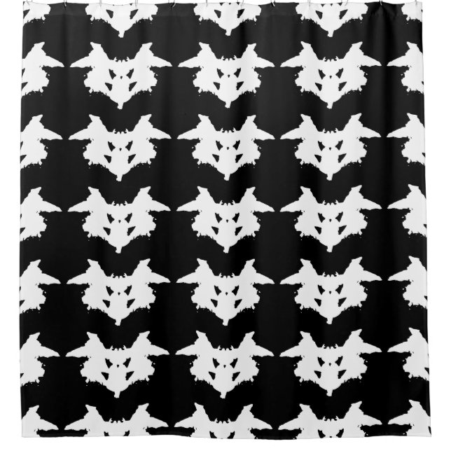 Rorschach Inkblot Duschvorhang (Vorderseite)