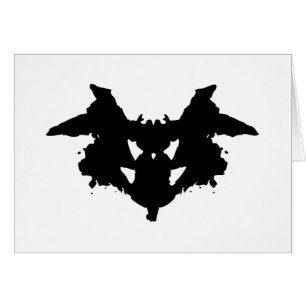 Rorschach Inkblot Grußkarte
