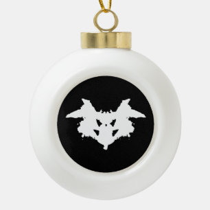 Rorschach Inkblot Keramik Kugel-Ornament