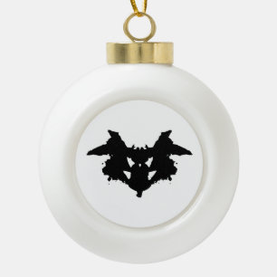 Rorschach Inkblot Keramik Kugel-Ornament