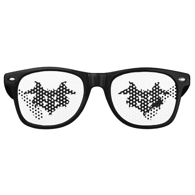 Rorschach Inkblot Partybrille (Vorderseite)