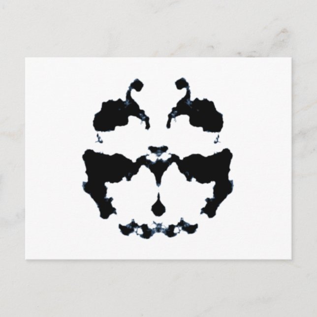 Rorschach inkblot postkarte (Vorderseite)