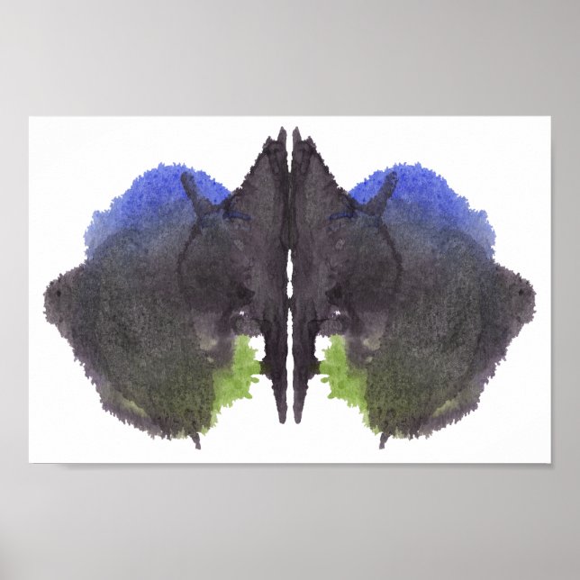 Rorschach Inkblot Test Fun Art Print Poster (Vorne)