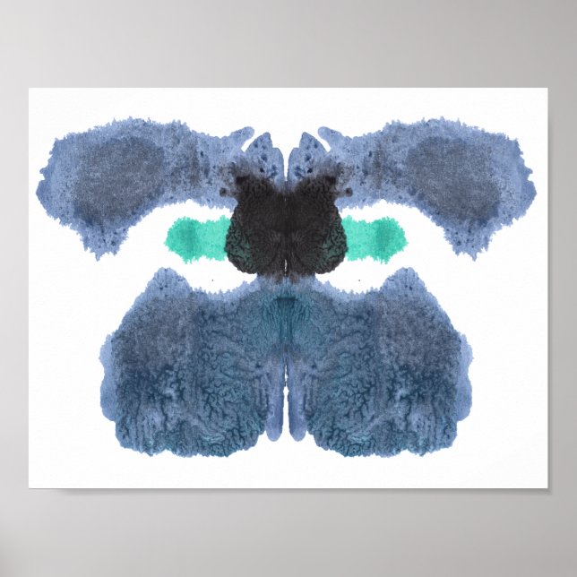 Rorschach Inkblot Test Fun Art Print Poster (Vorne)