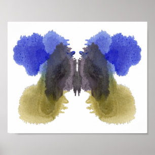 Rorschach Inkblot Test Fun Art Print Poster