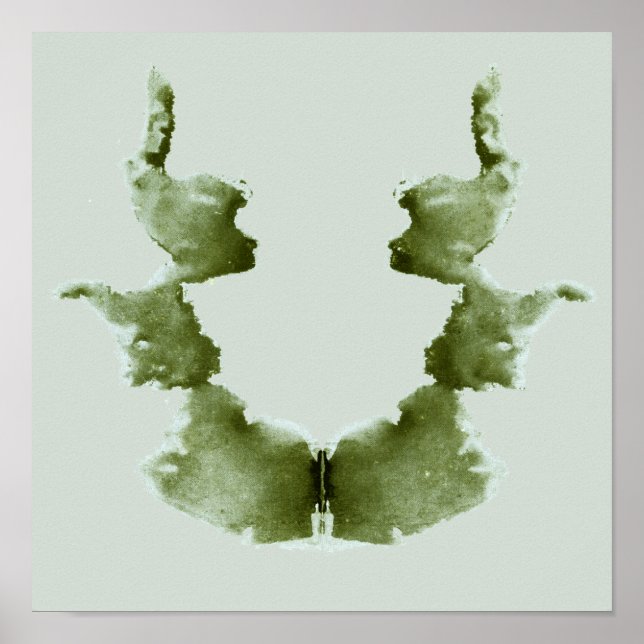 Rorschach Inkblot Test Fun Art Print Poster (Vorne)
