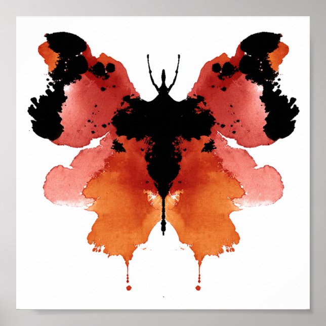Rorschach Inkblot Test. Nenn mich nicht verrückt Poster (Vorne)