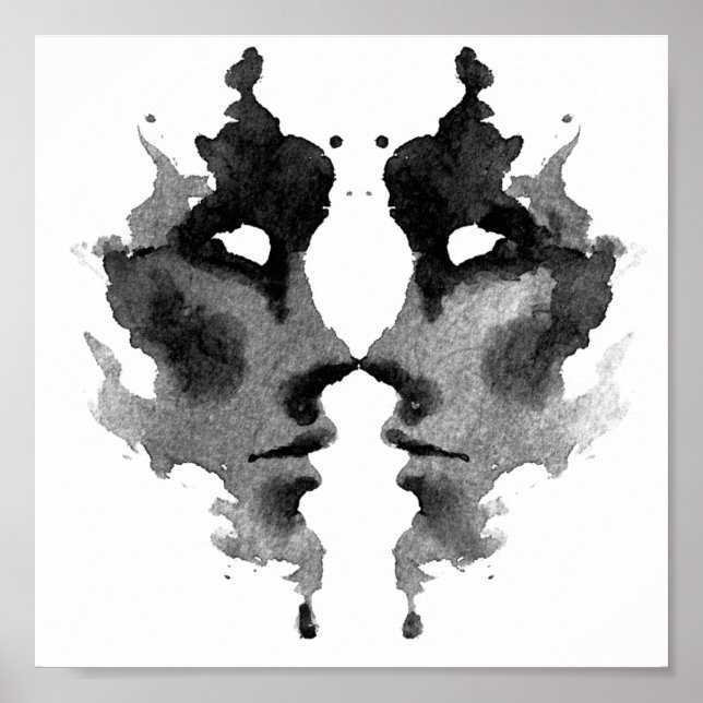 Rorschach Inkblot Test. Nenn mich nicht verrückt Poster (Vorne)