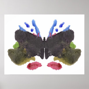 Rorschach Inkblot Testspass Kunst Poster