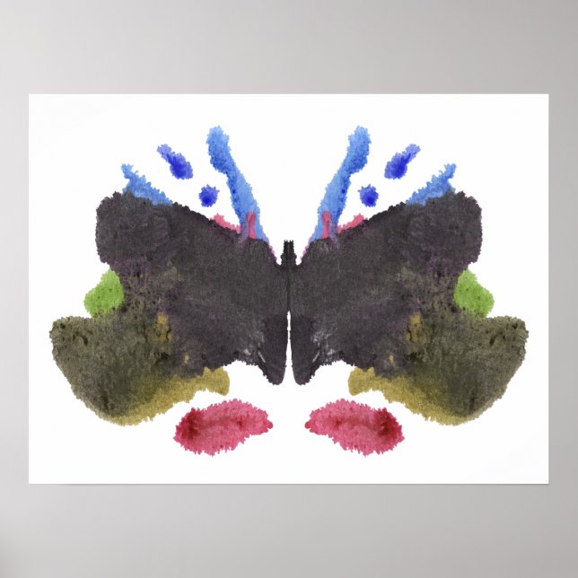 Rorschach Inkblot Testspass Kunst Poster (Vorne)