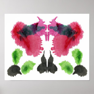 Rorschach Inkblot Testspass Kunst Poster