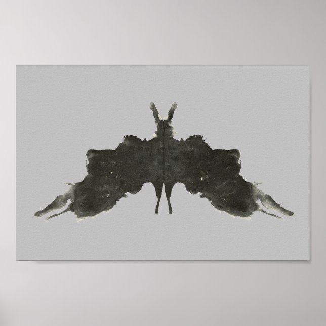 Rorschach Inkblot Testspass Kunst Poster (Vorne)
