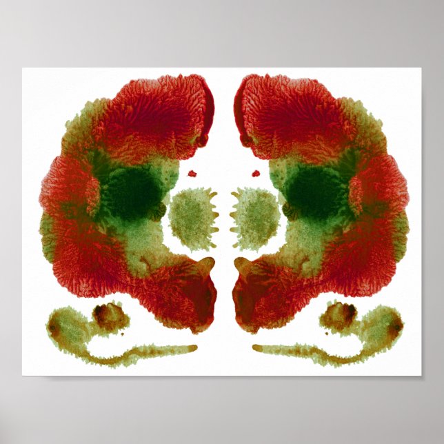 Rorschach Inkblot Testspass Kunst Poster (Vorne)