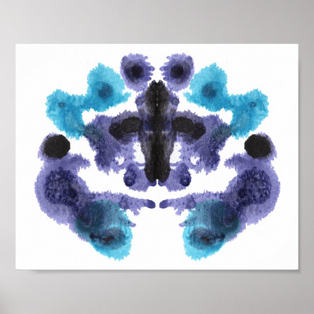 Rorschach Inkblot Testspass Kunst Poster (Vorne)