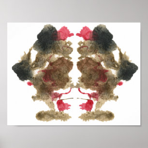 Rorschach Inkblot Testspass Kunst Poster