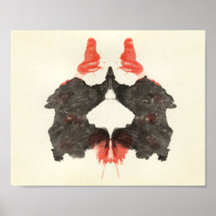 Rorschach Inkblot Testspass Kunst Poster
