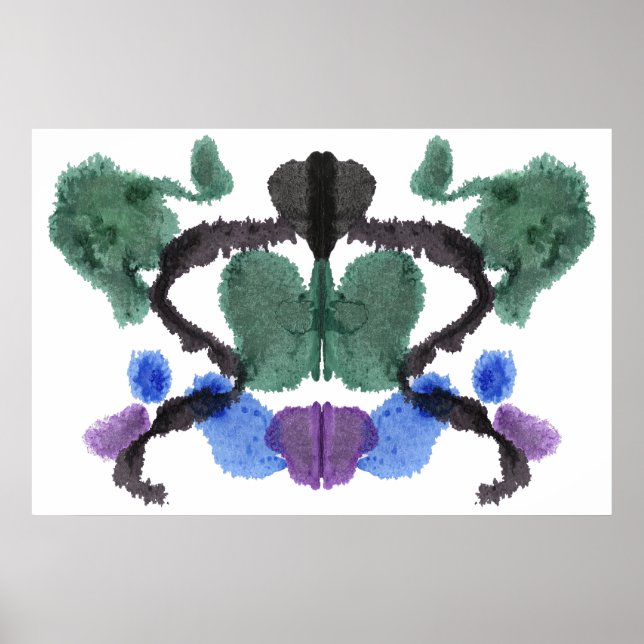Rorschach Inkblot Testspass Kunst Poster (Vorne)
