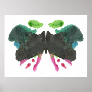 Rorschach Inkblot Testspass Kunst Poster