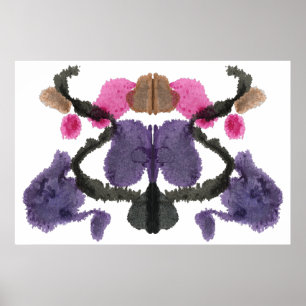 Rorschach Inkblot Testspass Kunst Poster
