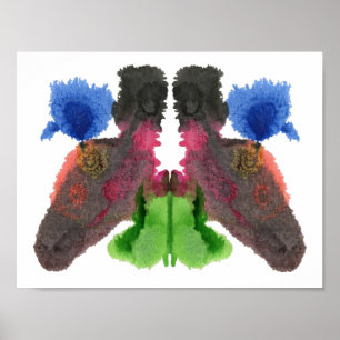 Rorschach Inkblot Testspass Kunst Poster