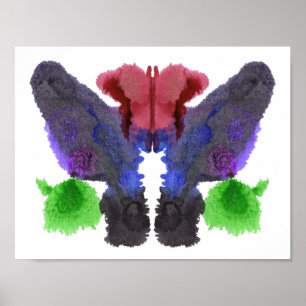 Rorschach Inkblot Testspass Kunst Poster