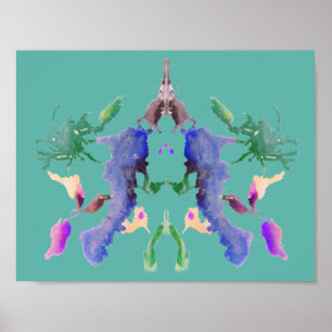 Rorschach Inkblot Testspass Kunst Poster