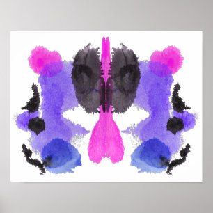 Rorschach Inkblot Testspass Kunst Poster