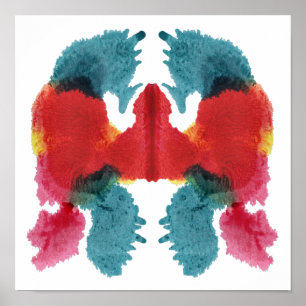 Rorschach Inkblot Testspass Kunst Poster