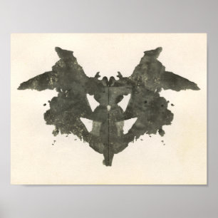 Rorschach Inkblot Testspass Kunst Poster