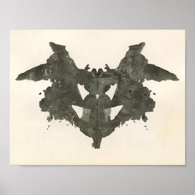 Rorschach Inkblot Testspass Kunst Poster (Vorne)